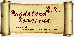 Magdalena Komatina vizit kartica